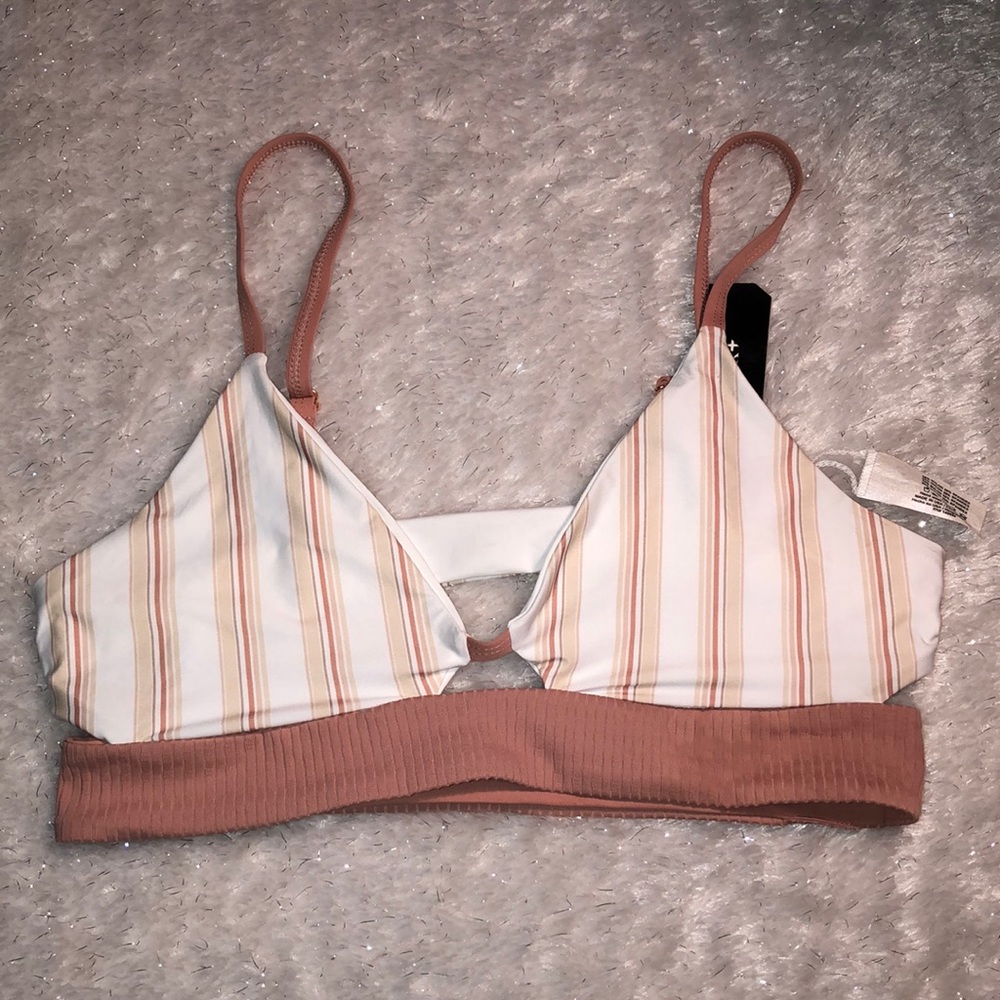 New Tavik Juliet Swim Top White/Tapioca Stripe L